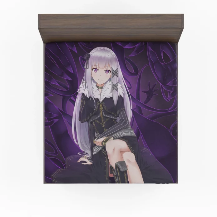 Emilia Saga Re ZERO Enigmatic Heroine Anime Fitted Sheet