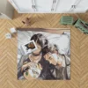 Eren and Mikasa Titans Saga Continues Anime Rug