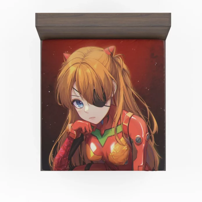 Evangelion Asuka Unbreakable Spirit Anime Fitted Sheet