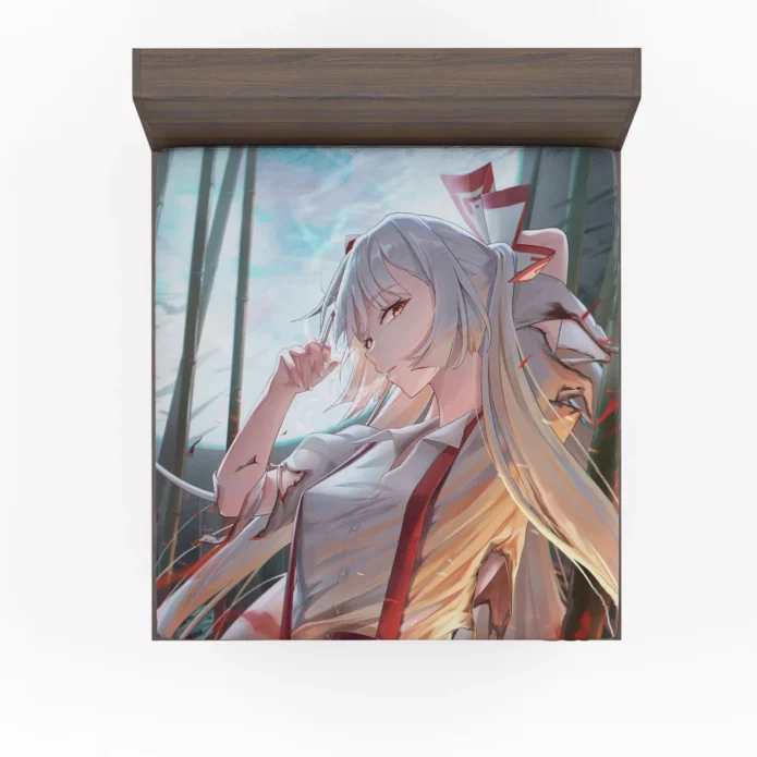 Fujiwara no Mokou Radiant Legacy Anime Fitted Sheet