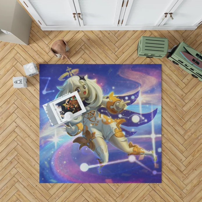 Genshin Impact Paimon Your Partner Anime Rug