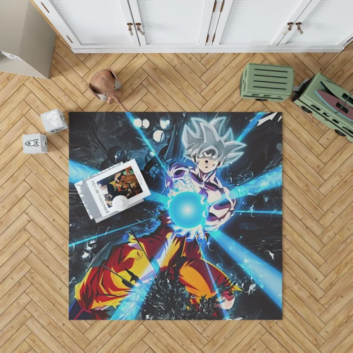 Goku Pinnacle Ultra Instinct Unleashed Anime Rug