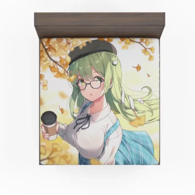 Green-Haired Sanae Touhou Charm Anime Fitted Sheet