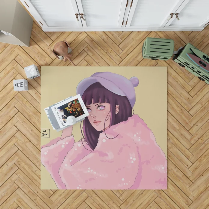 Hinata Hyuga Naruto Compassionate Heroine Anime Rug