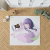 Hinata Hyuga Shining in Anime Naruto Rug