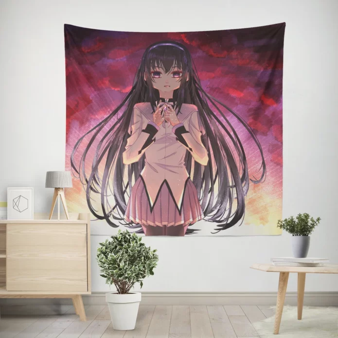 Homura Akemi Magical Destiny Unveiled Anime Wall Tapestry