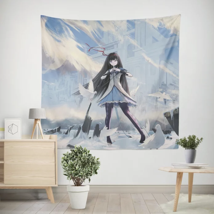 Homura Akemi Magical Journey Begins Anime Wall Tapestry