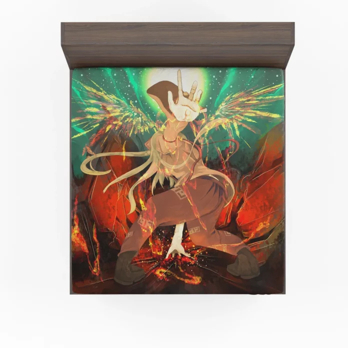 Immortal Flame Fujiwara no Mokou Anime Fitted Sheet