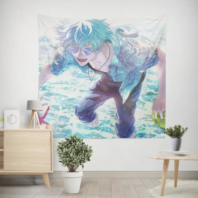 Jujutsu Kaisen Gojo Cursed Battles Anime Wall Tapestry