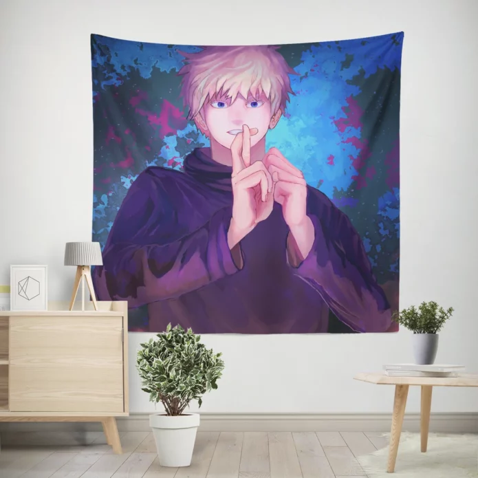 Jujutsu Kaisen Unleash Gojo Power Anime Wall Tapestry