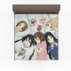 K-On Crew Musical Journey Yui and More Anime Fitted Sheet