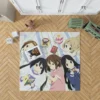 K-On Crew Musical Journey Yui and More Anime Rug