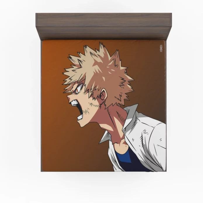 Katsuki Bakugou My Hero Odyssey Anime Fitted Sheet