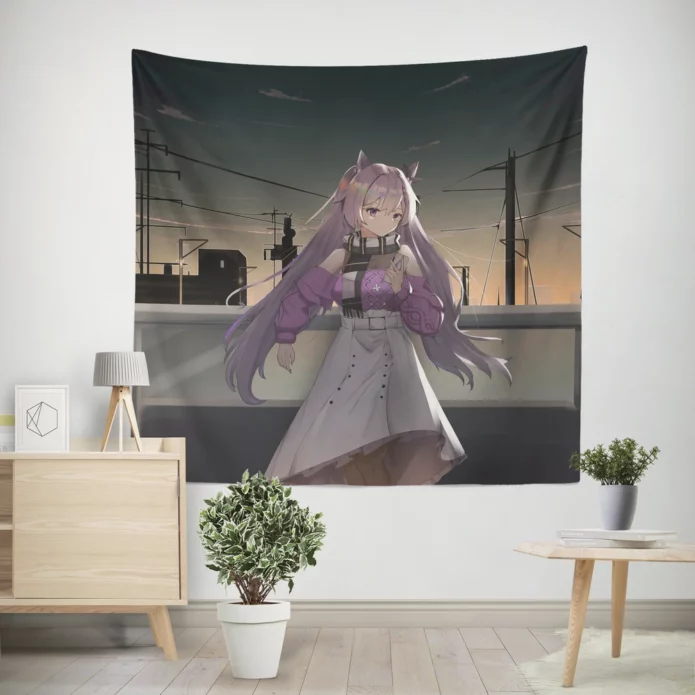 Keqing Quest Genshin Impact Journey Anime Wall Tapestry