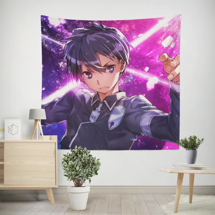 Kirito Kid Alicization Anime Wall Tapestry