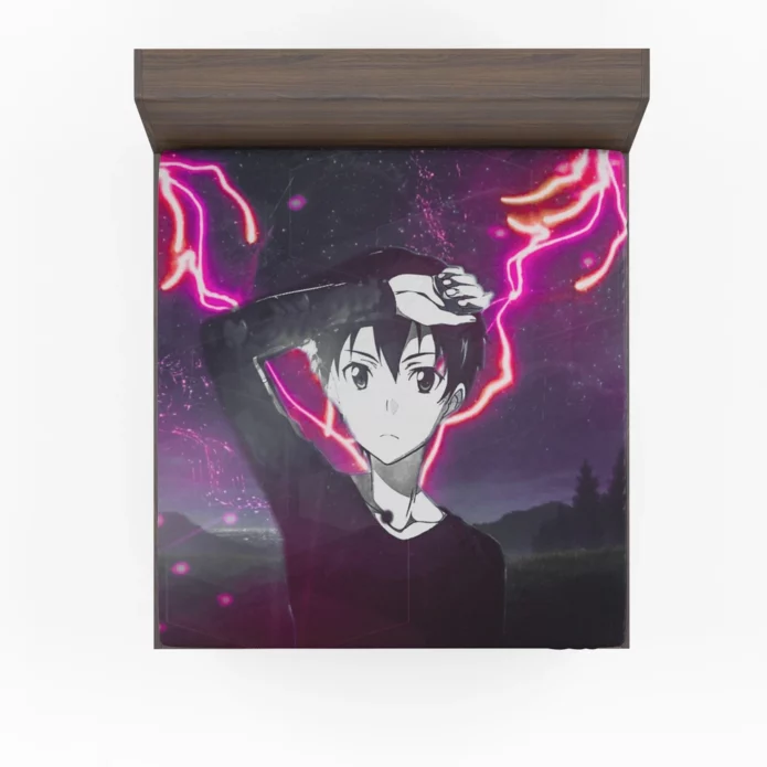 Kirito Unveiled Sword Art Chronicles Anime Fitted Sheet