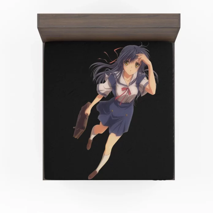 Kyou Fujibayashi Clannad Memorable Figure Anime Fitted Sheet