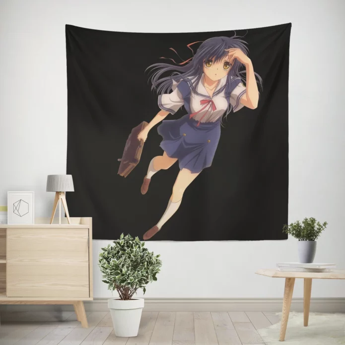 Kyou Fujibayashi Clannad Memorable Figure Anime Wall Tapestry