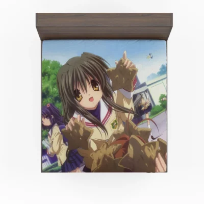 Kyou Fujibayashi and Friends Clannad Tale Anime Fitted Sheet