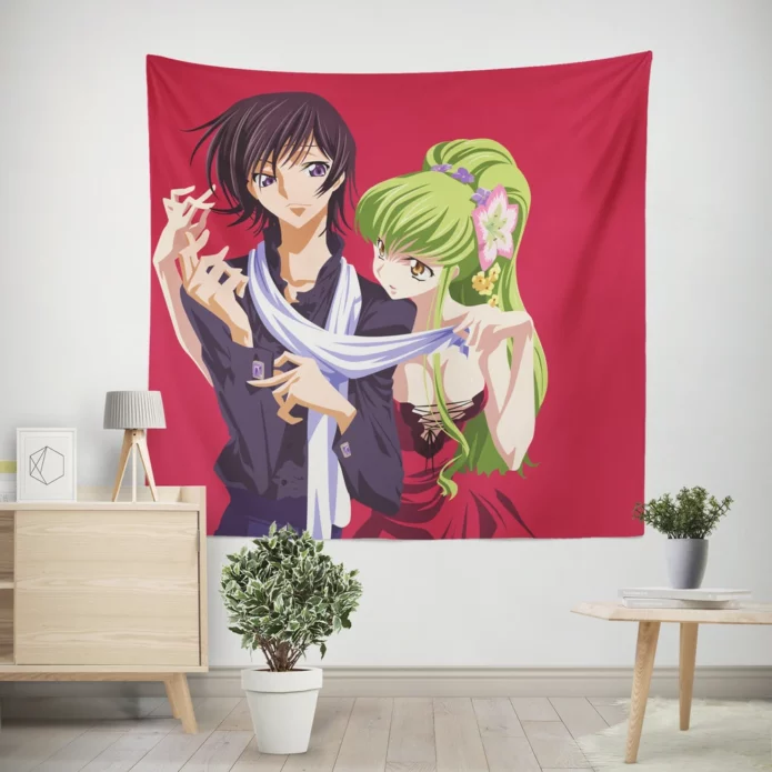 Lelouch Lamperouge Code Geass Saga Anime Wall Tapestry