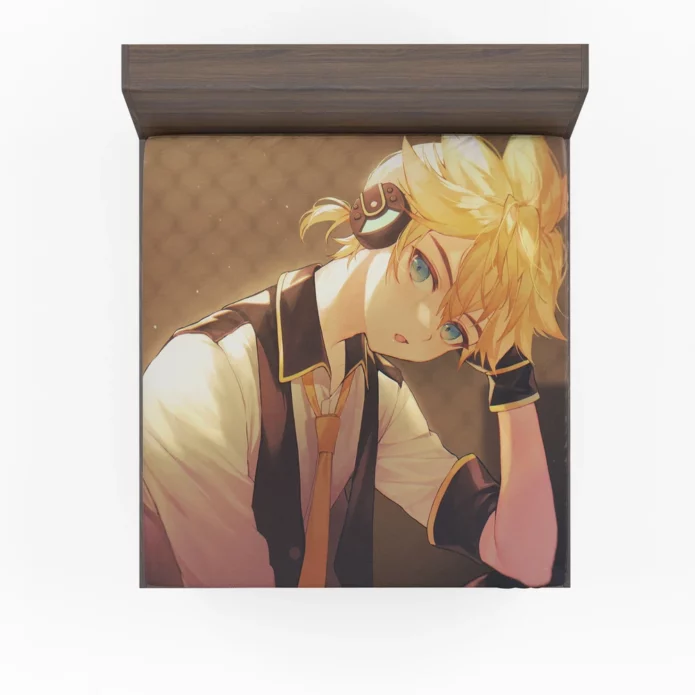 Len Kagamine Vocaloid Melody Maestro Anime Fitted Sheet