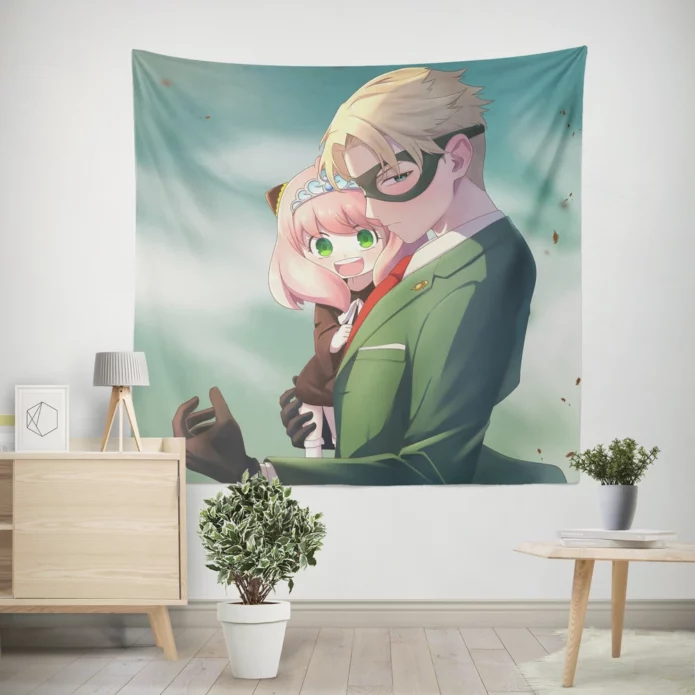 Loid and Anya Spy Chronicles Anime Wall Tapestry
