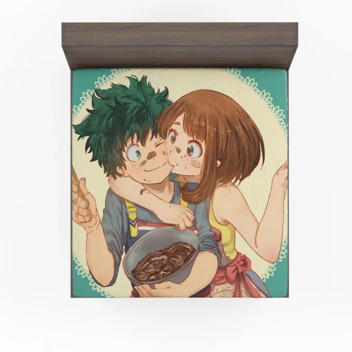 Love and Valor Izuku Path Anime Fitted Sheet