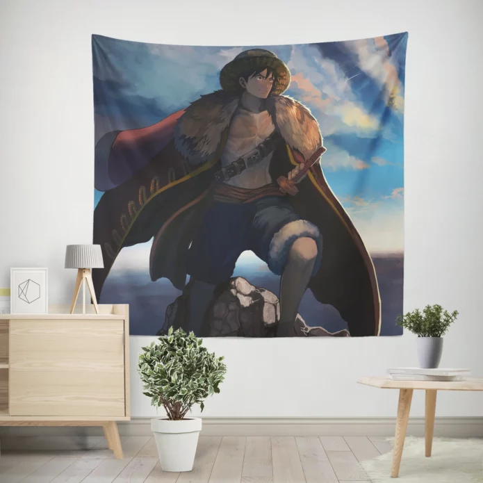 Luffy Pirate Journey One Piece Odyssey Anime Wall Tapestry
