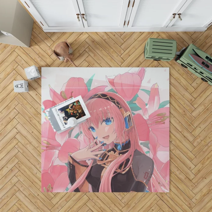 Luka Megurine Vocaloid Harmonies Anime Rug