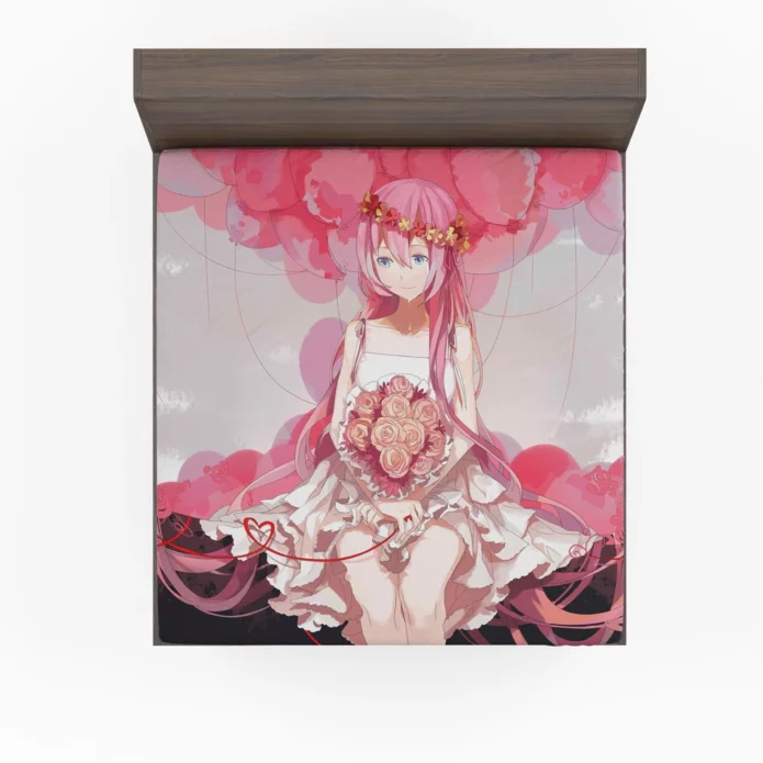 Luka Megurine In Vocaloid Anime Fitted Sheet