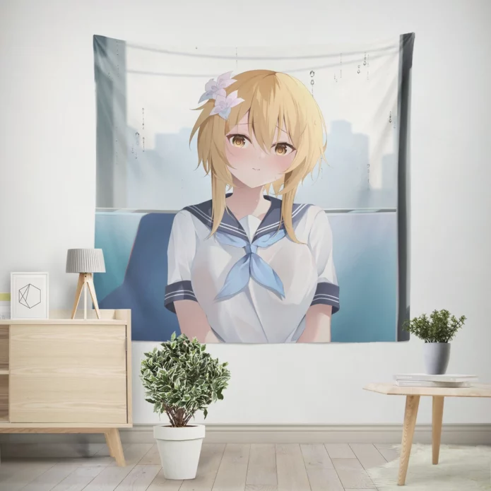 Lumine Epic Quest Genshin Impact Anime Wall Tapestry