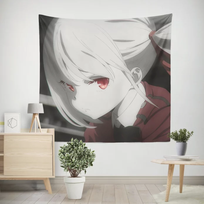 Lycoris Recoil Protagonist Chisato Anime Wall Tapestry