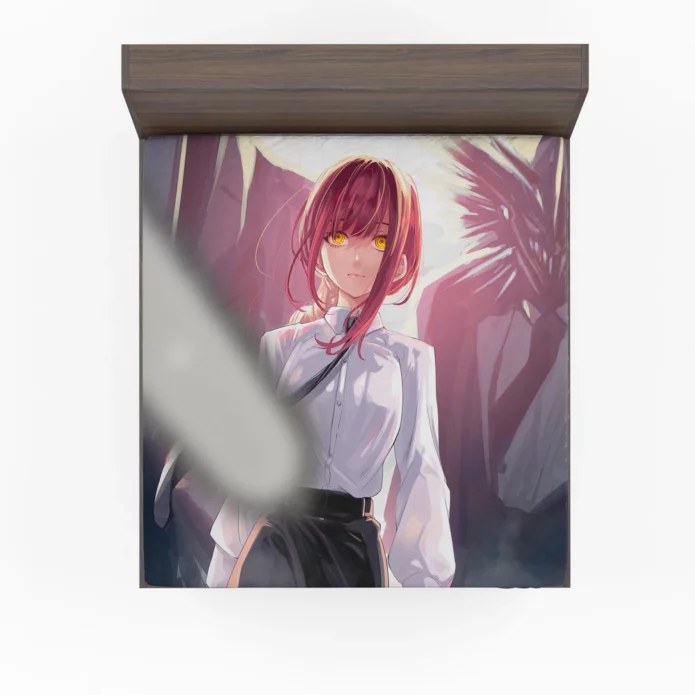 Makima Web Chainsaw Man Antagonist Anime Fitted Sheet