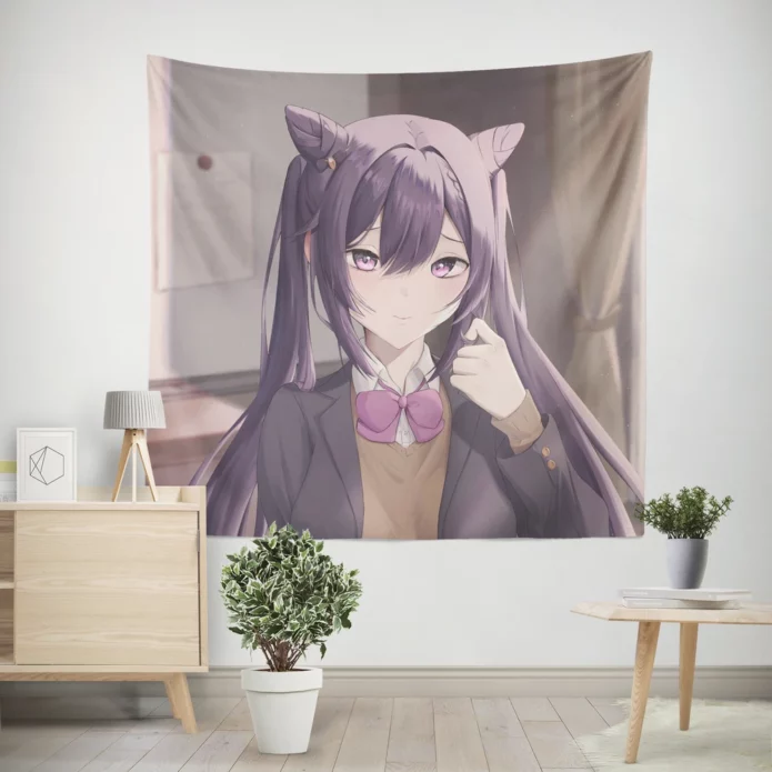 Mastering Genshin Impact Keqing Path Anime Wall Tapestry