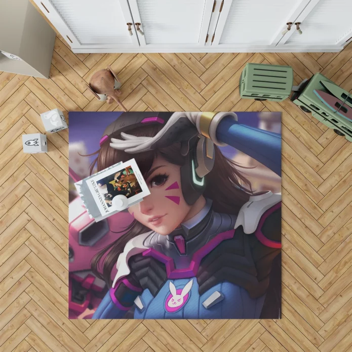 Mastering Overwatch DVa Skills Anime Rug