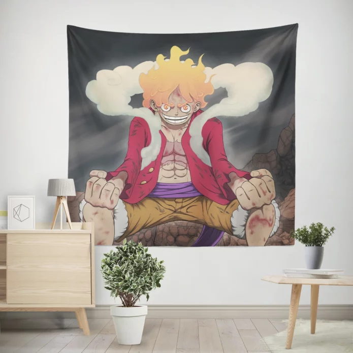 Monkey D Luffy Gear 5th One Piece Epic Anime Wall Tapestry