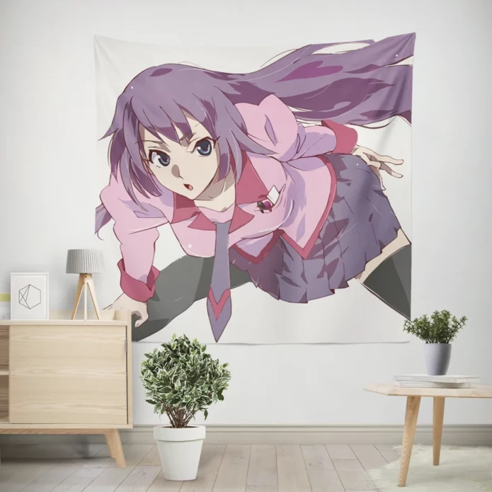 Monogatari Hitagi Enigmatic Chronicles Anime Wall Tapestry