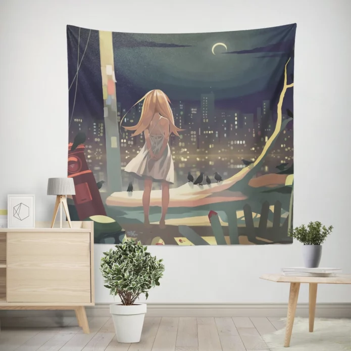Monogatari Shinobu Eternal Quest Anime Wall Tapestry