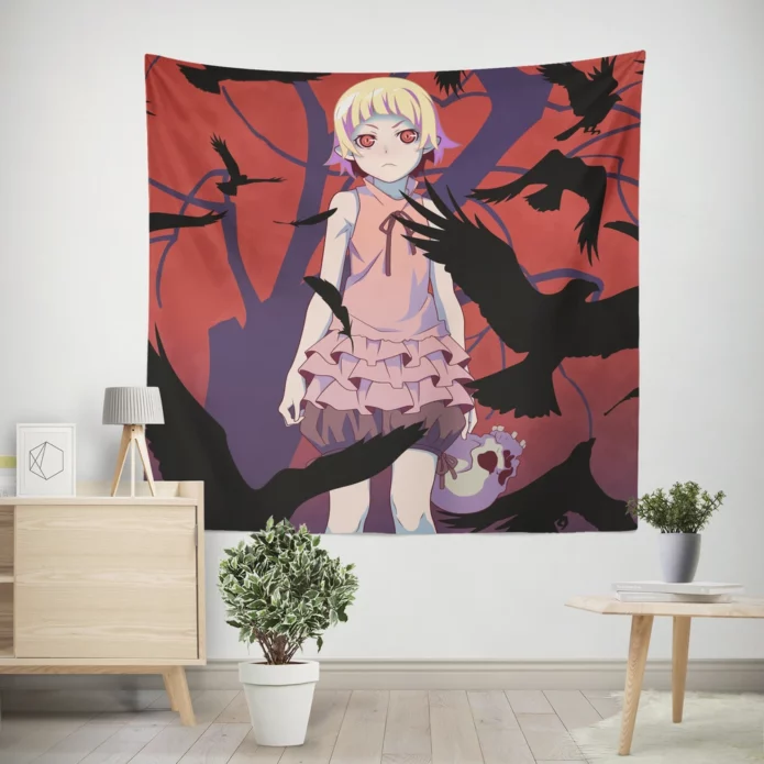 Monogatari Shinobu Immortal Chronicles Anime Wall Tapestry