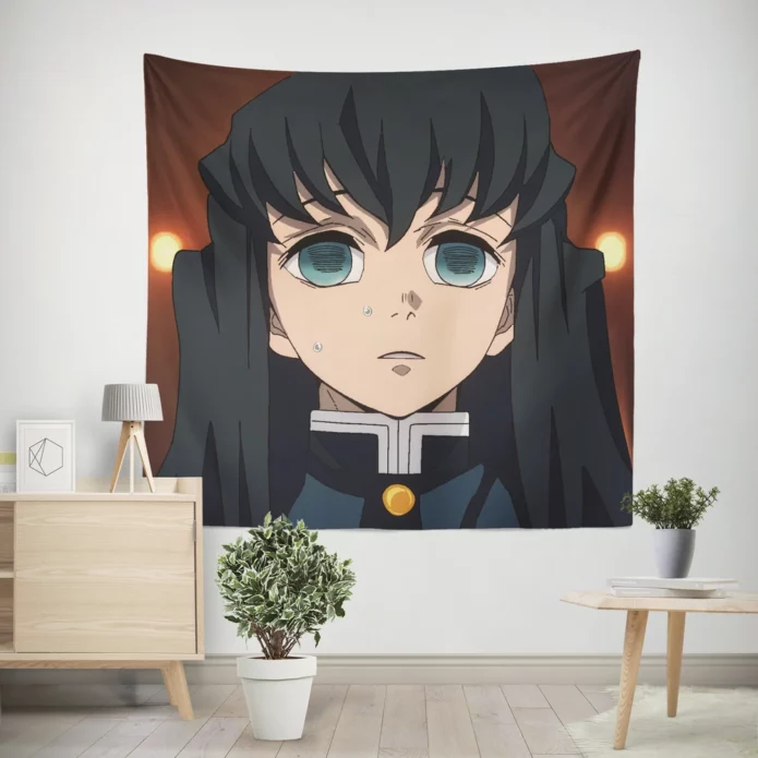 Muichiro Infinity Castle Standoff Anime Wall Tapestry