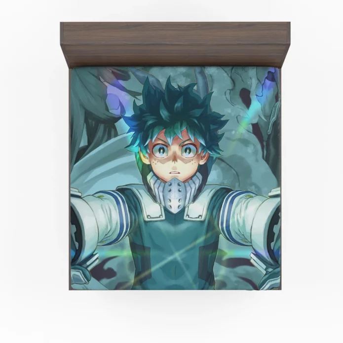 My Hero Academia Izuku Midoriya to Greatness Anime Fitted Sheet