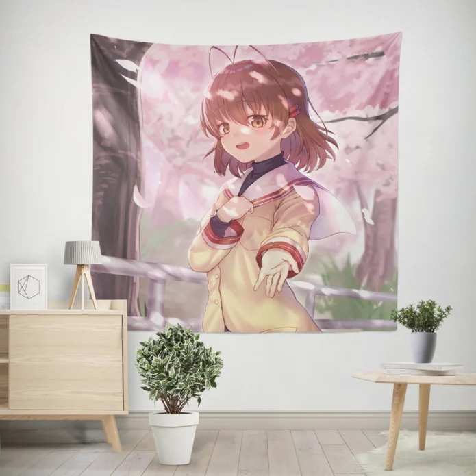 Nagisa Furukawa Clannad Emotional Story Anime Wall Tapestry