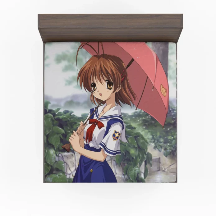 Nagisa Furukawa Clannad Endearing Moments Anime Fitted Sheet