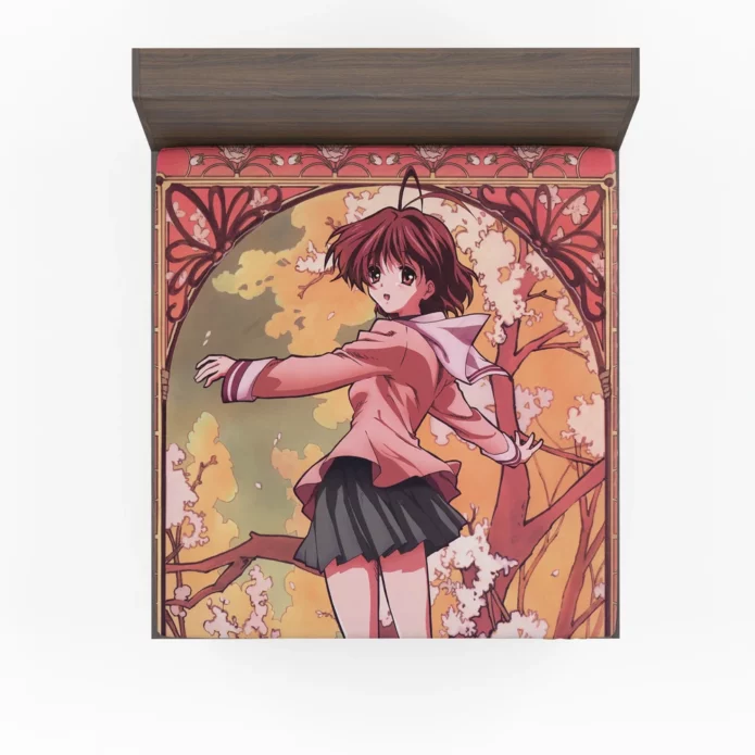 Nagisa Furukawa Clannad Heartfelt Journey Anime Fitted Sheet