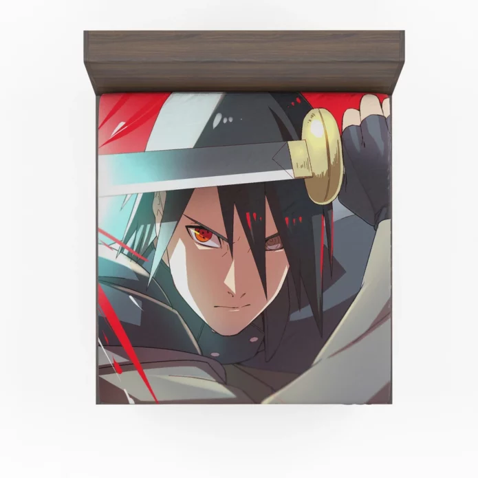 Naruto Legacy Sasuke Sharingan Destiny Anime Fitted Sheet