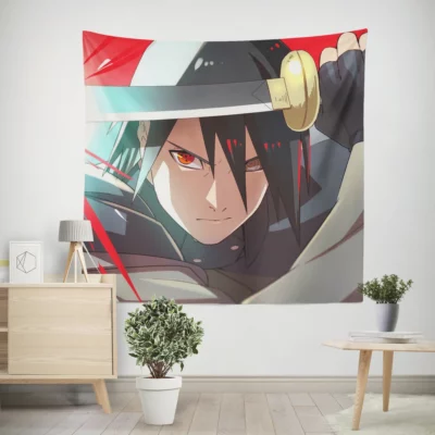 Naruto Legacy Sasuke Sharingan Destiny Anime Wall Tapestry