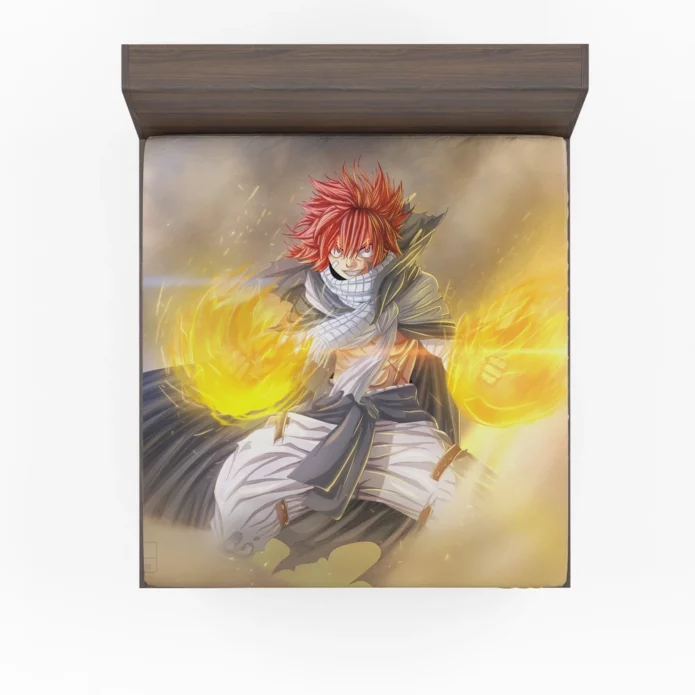 Natsu Dragneel A Dragon Slayer Tale Anime Fitted Sheet