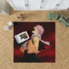 Natsu Dragneel Fairy Tail Fiery Hero Anime Rug