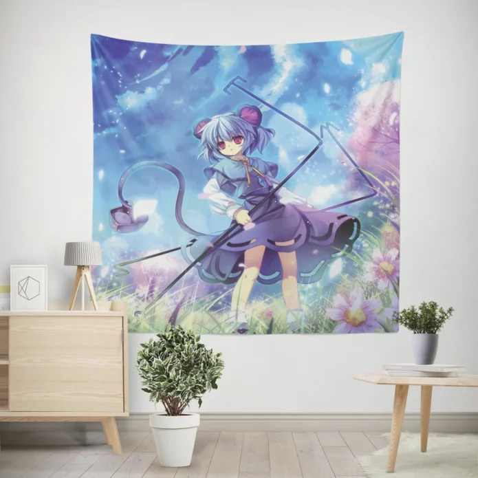 Nazrin Mystery Touhou Manga with Reimu Hakurei Anime Wall Tapestry