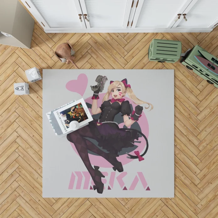 Overwatch DVa Master of Mech Anime Rug